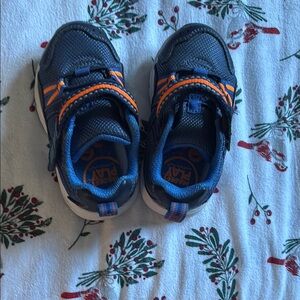 Kids Blue and Orange Shoes